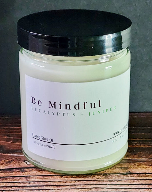 Be Mindful: Scented Soy Wax Affirmation Candle