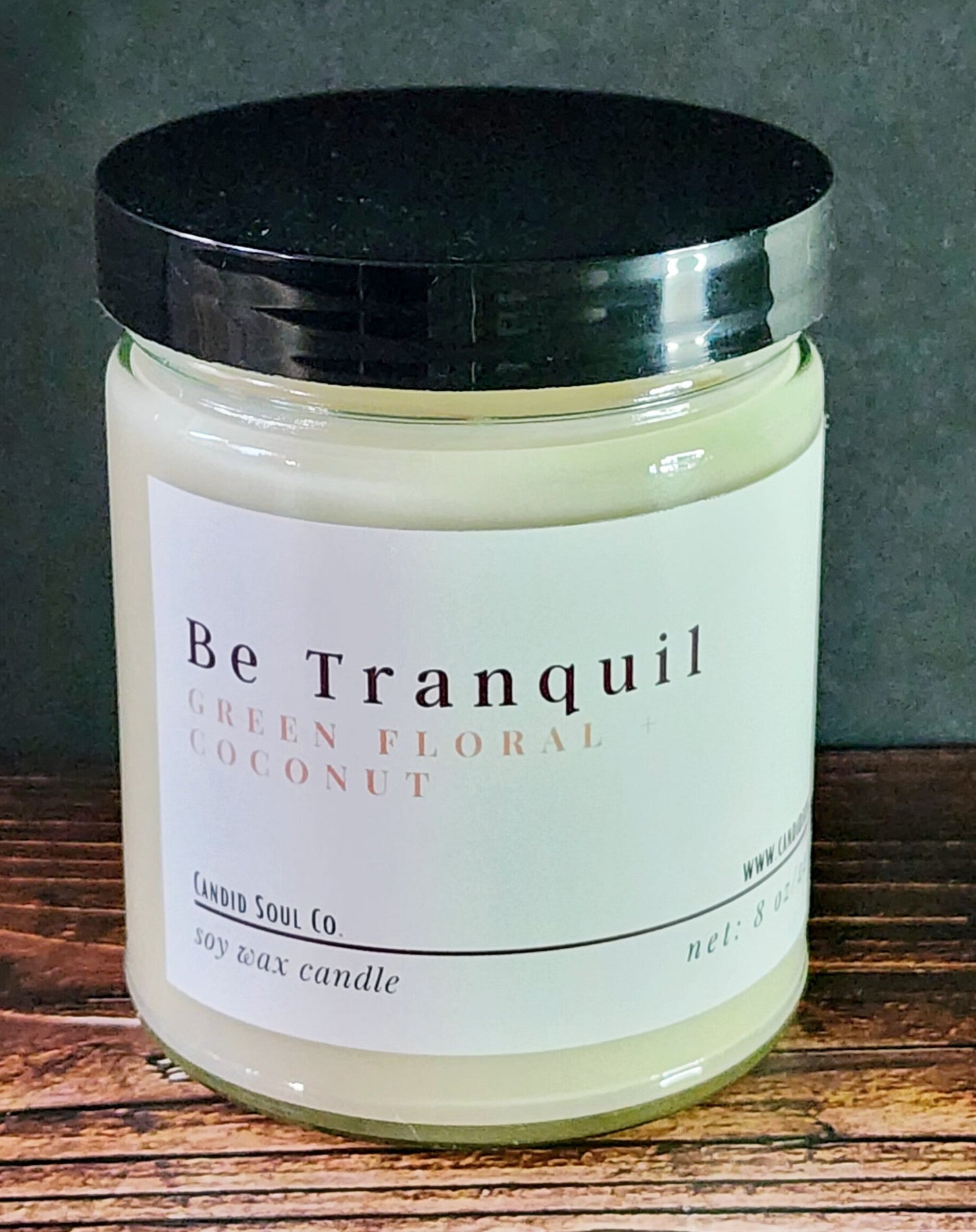 Be Tranquil: Scented Soy Wax Affirmation Candle